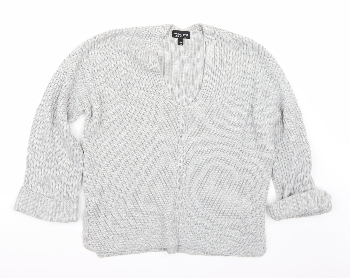 Topshop Womens Grey   Pullover Jumper Size 6