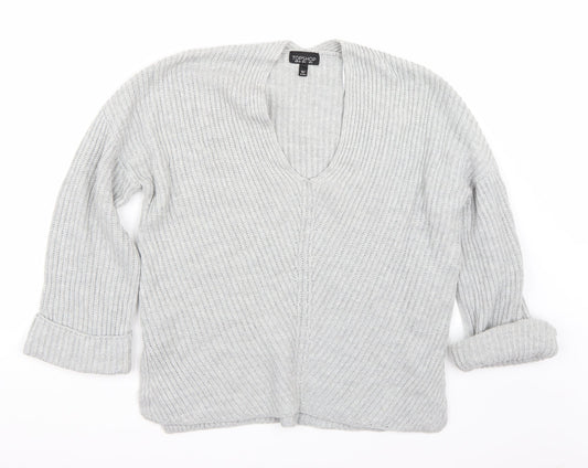 Topshop Womens Grey   Pullover Jumper Size 6