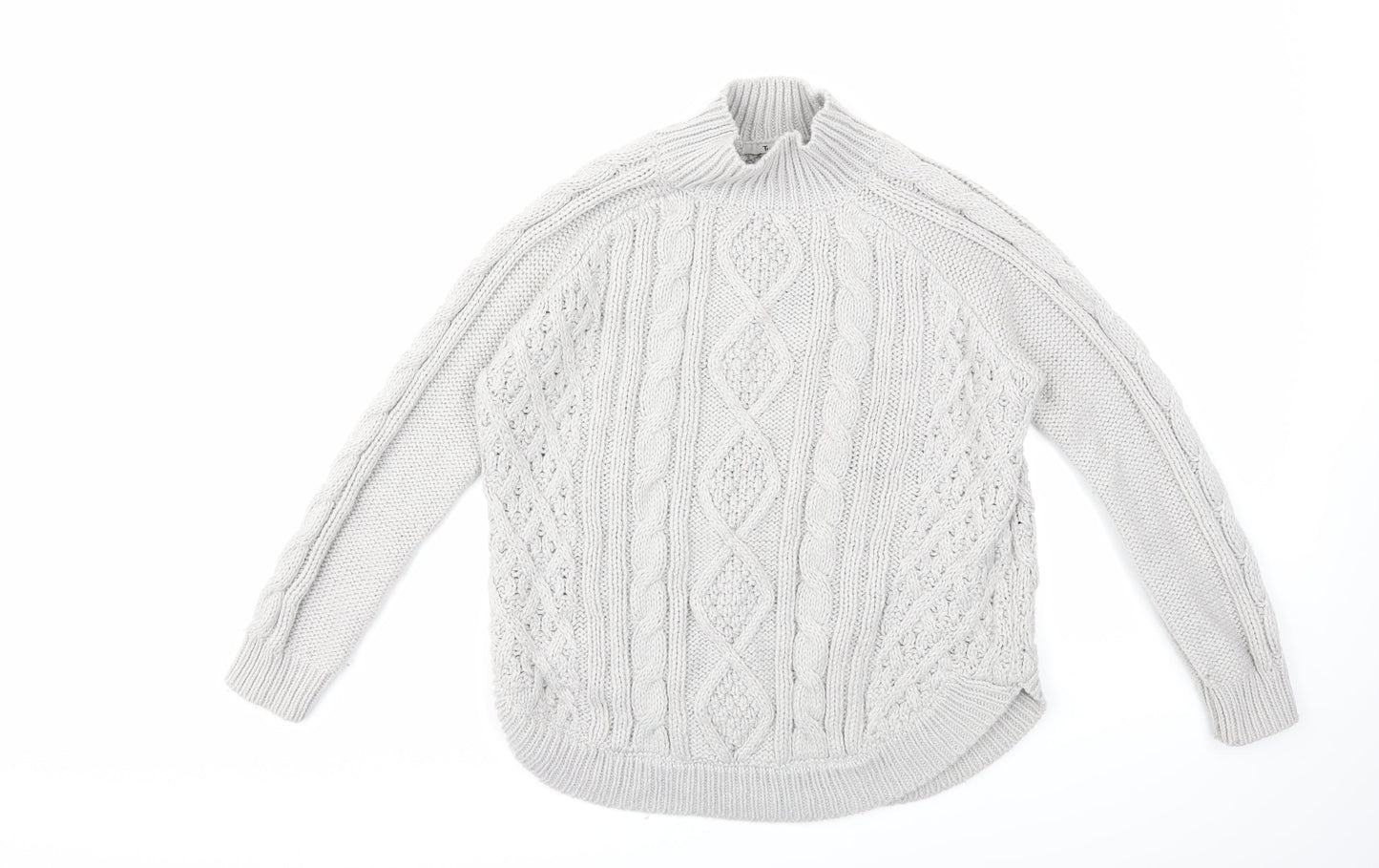 TU Womens Grey  Knit Pullover Jumper Size 8