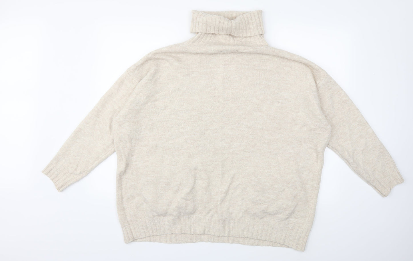 Primark Womens Beige  Knit Pullover Jumper Size 14