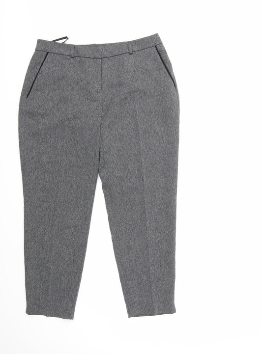 Dorothy Perkins Womens Grey   Trousers  Size 10 L25 in