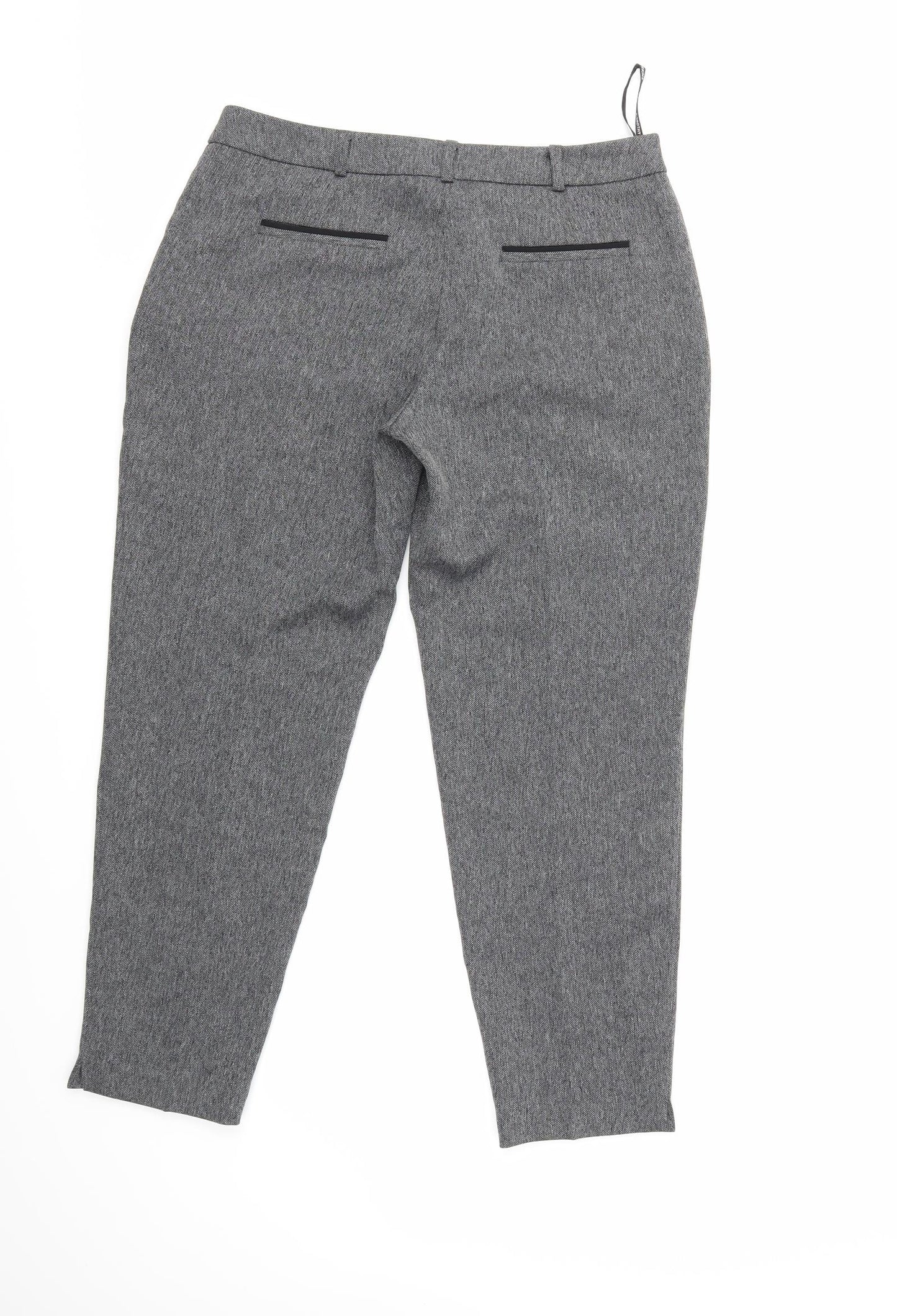 Dorothy Perkins Womens Grey   Trousers  Size 10 L25 in