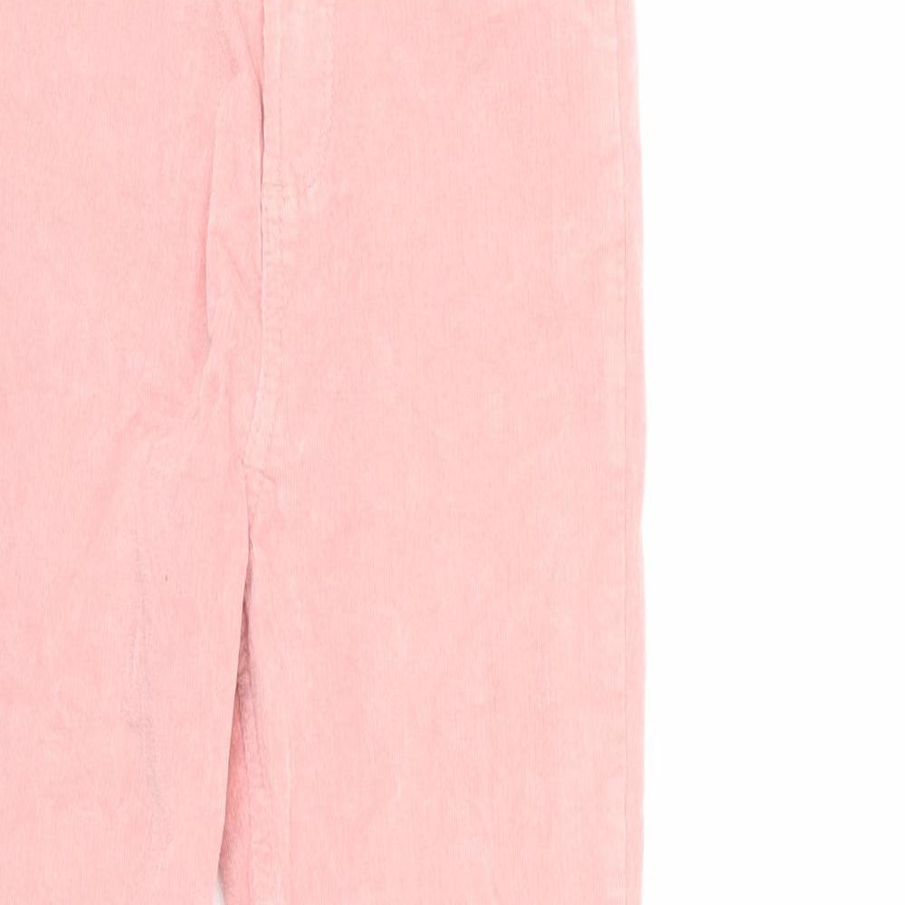 Denim & Co. Girls Pink  Corduroy  Trousers Size 10 Years