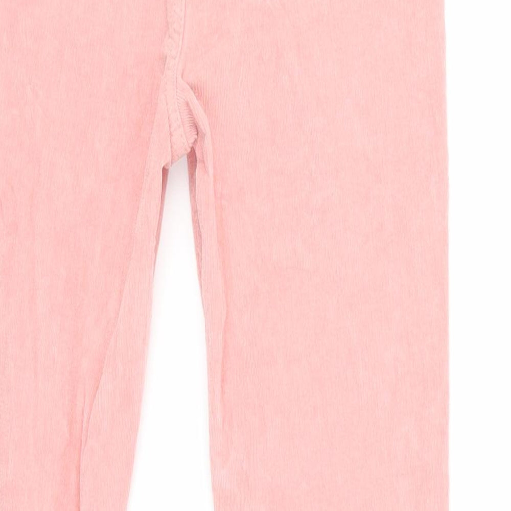 Denim & Co. Girls Pink  Corduroy  Trousers Size 10 Years