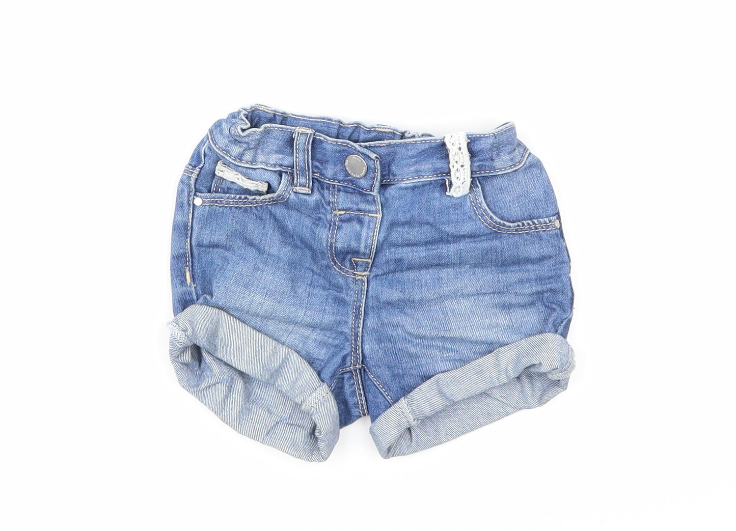 NEXT Baby Blue  Denim Cropped Jeans Size 9-12 Months