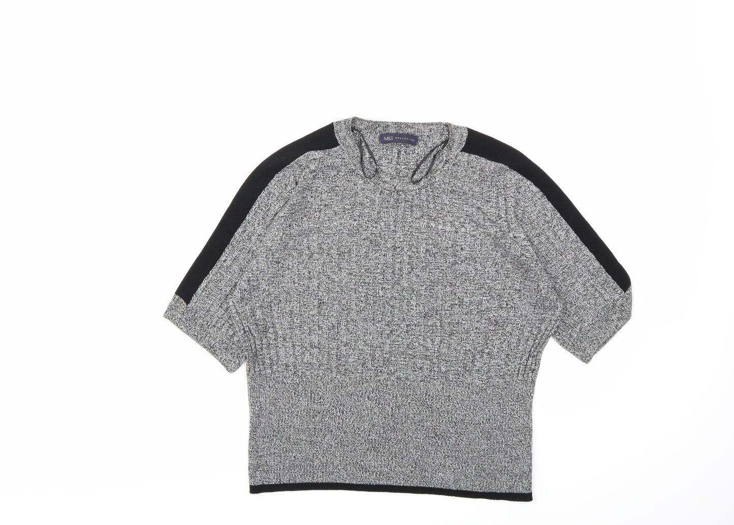Marks and Spencer Womens Grey  Knit Pullover Jumper Size 18