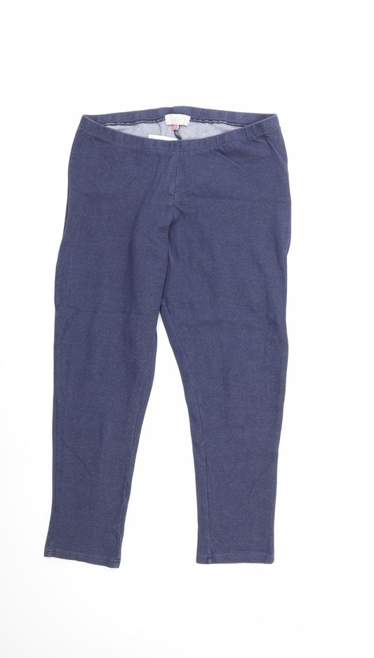 John Lewis Womens Blue   Trousers  Size L L25 in