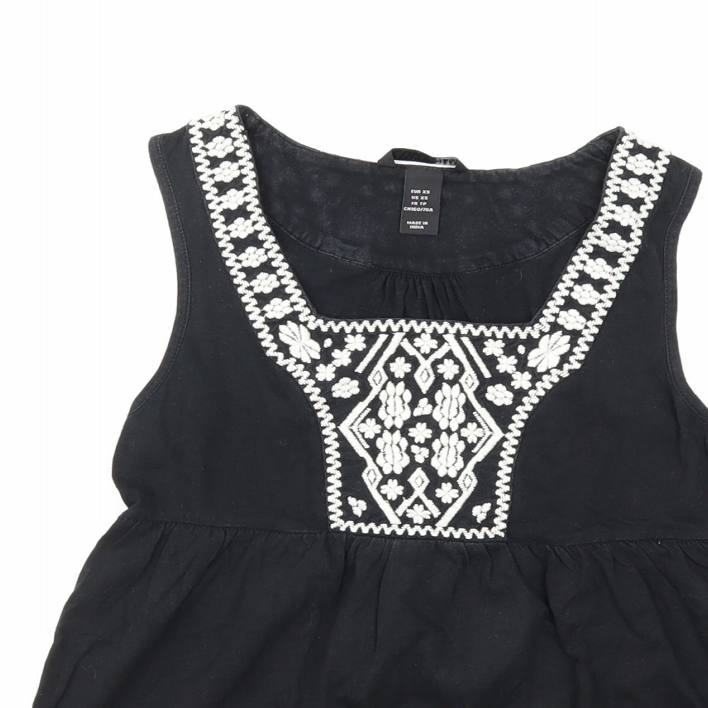 H&M Womens Black   Basic Tank Size XS