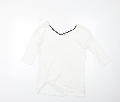 Additional front view of Next women’s white jumper, size UK 6