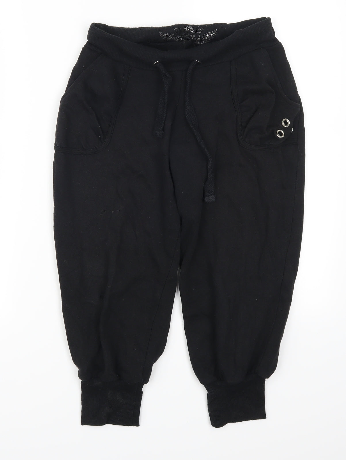 Denim Co Womens Black   Sweatpants Trousers Size 8