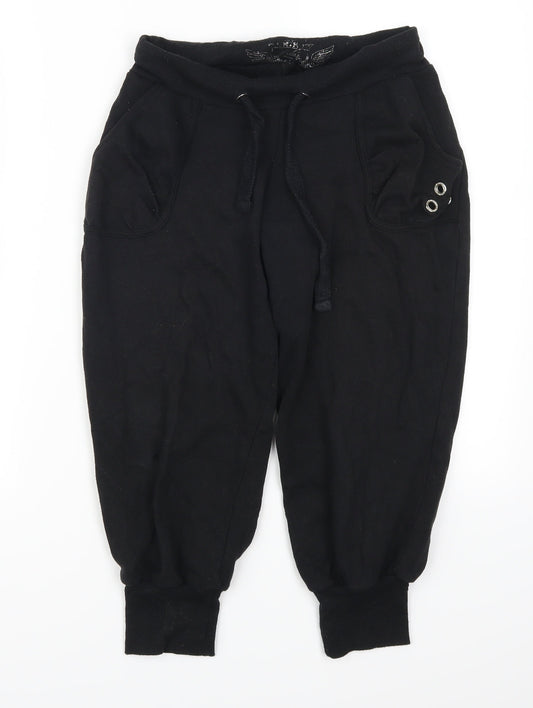 Denim Co Womens Black   Sweatpants Trousers Size 8