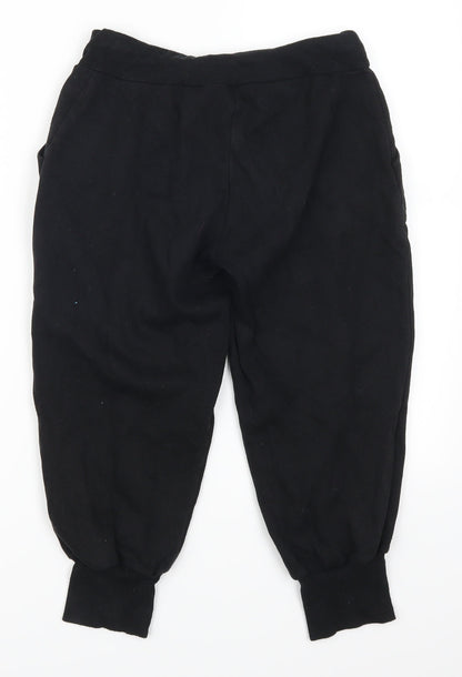 Back view of Denim Co women’s black sweatpants, size UK 8