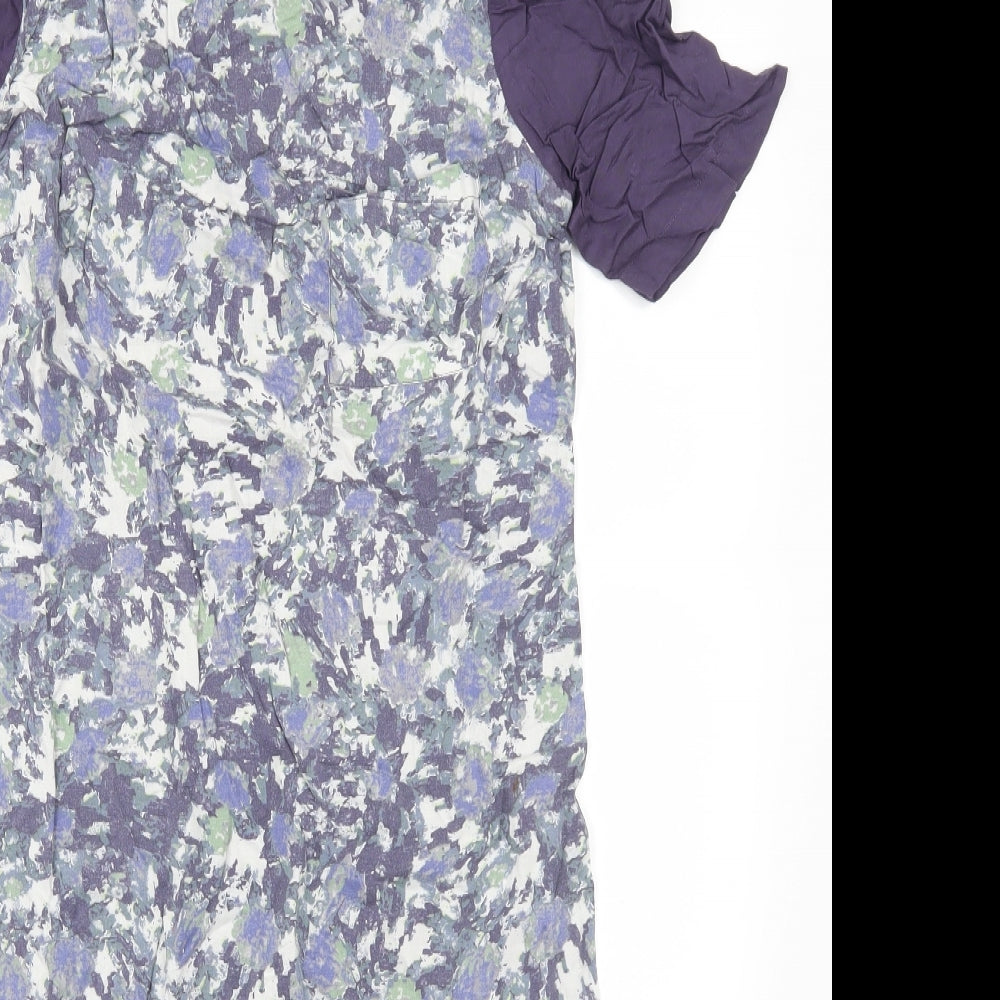 Preworn Womens Purple Geometric  Sheath  Size 8