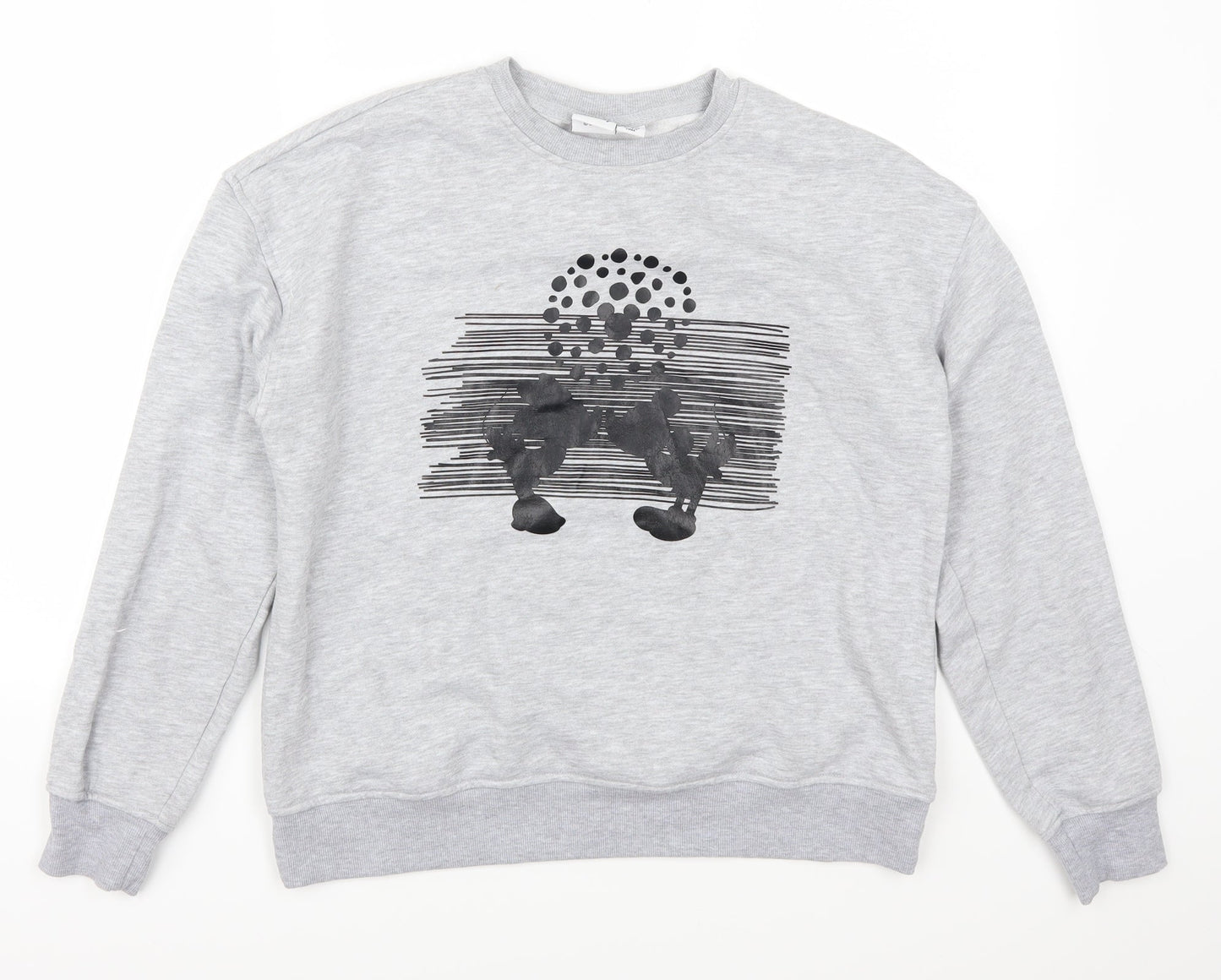 Primark Womens Grey   Pullover Sweatshirt Size 6  - Mickey and Minnie