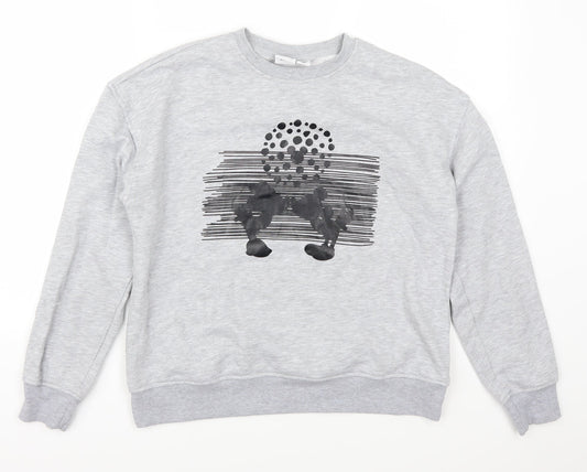 Primark Womens Grey   Pullover Sweatshirt Size 6  - Mickey and Minnie