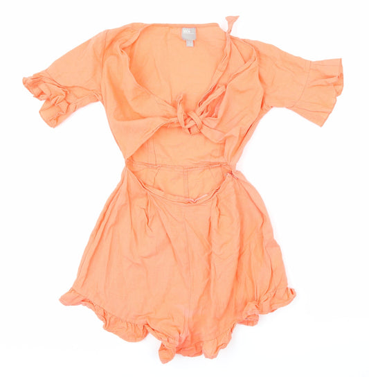 ASOS Womens Pink   Playsuit One-Piece Size 2 L26 in
