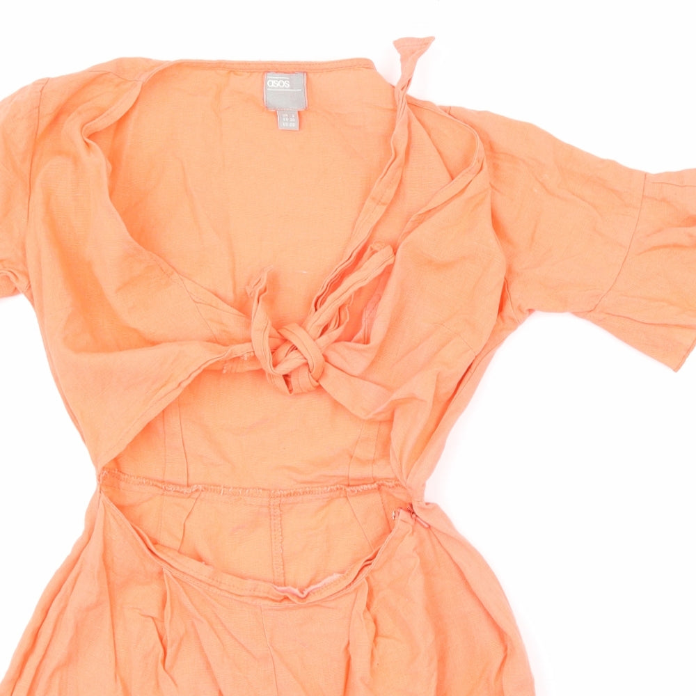 ASOS Womens Pink   Playsuit One-Piece Size 2 L26 in