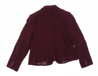 Back view of Alex & Co women’s purple jacket, size UK 16