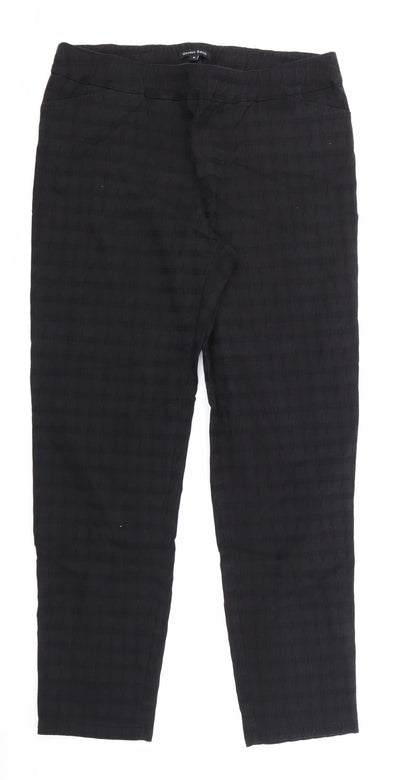 Additional front view of Gordon Smith women’s black trousers, size UK 16, 30-inch leg