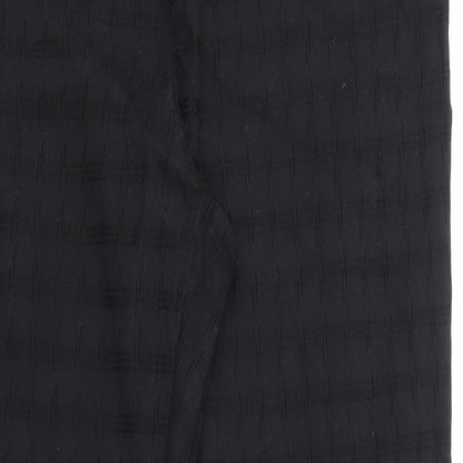 Close-up detail of Gordon Smith women’s black trousers, size UK 16, 30-inch leg