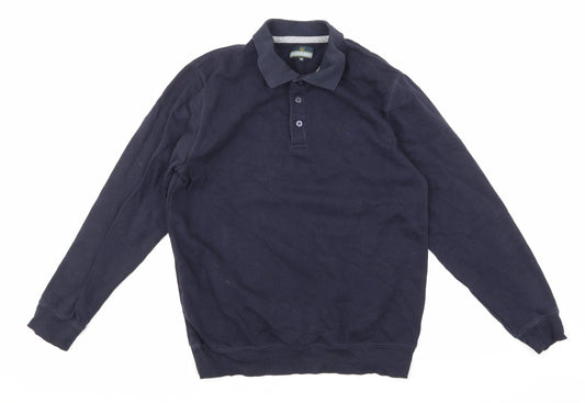 Lincoln Mens Blue   Pullover Hoodie Size M
