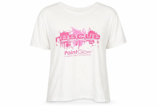 Front view of KEYA women’s white basic t-shirt, size UK 14