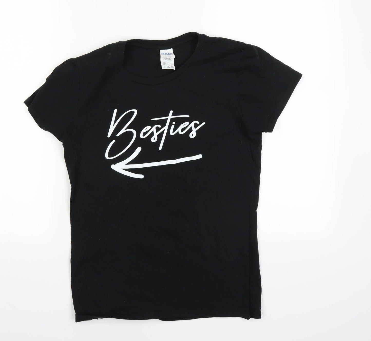 Gildan Womens Black   Basic T-Shirt Size 6