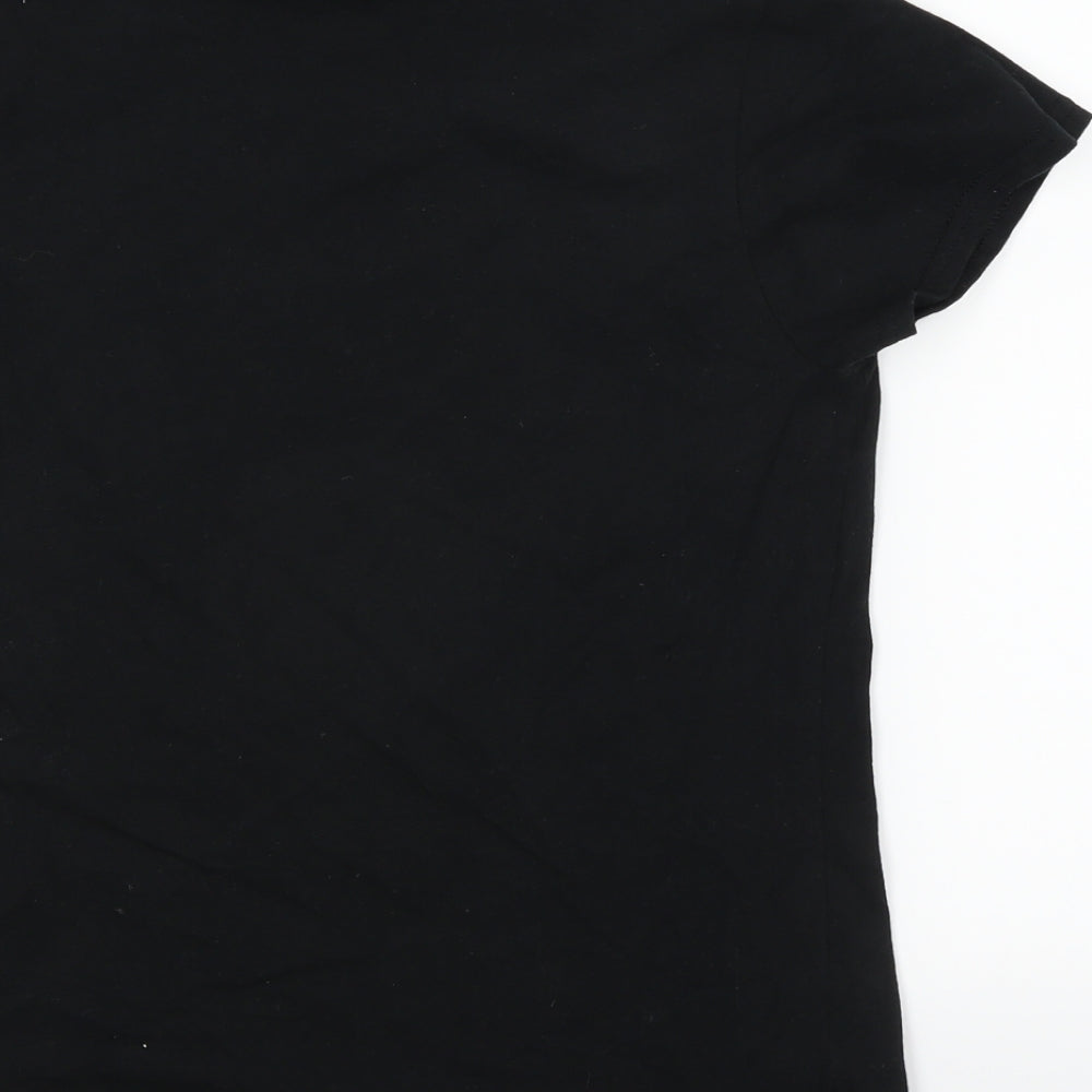 Gildan Womens Black   Basic T-Shirt Size 6