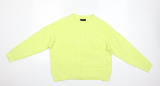 F&F Womens Yellow   Pullover Jumper Size 12