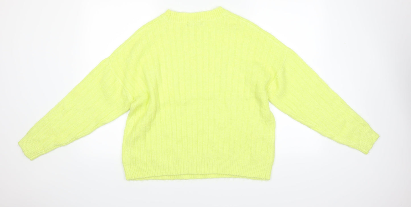 F&F Womens Yellow   Pullover Jumper Size 12