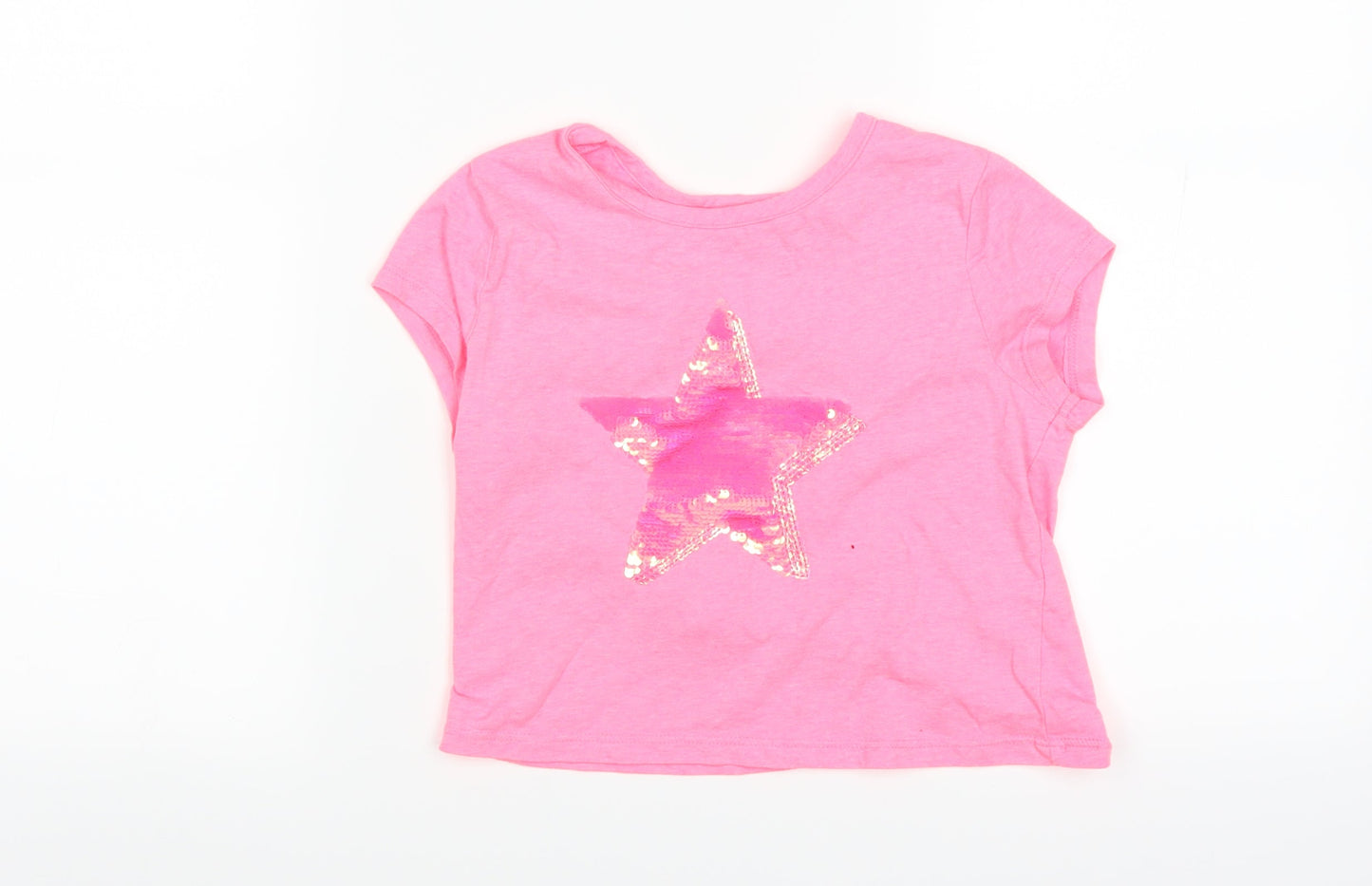 George Girls Pink   Basic T-Shirt Size 9-10 Years