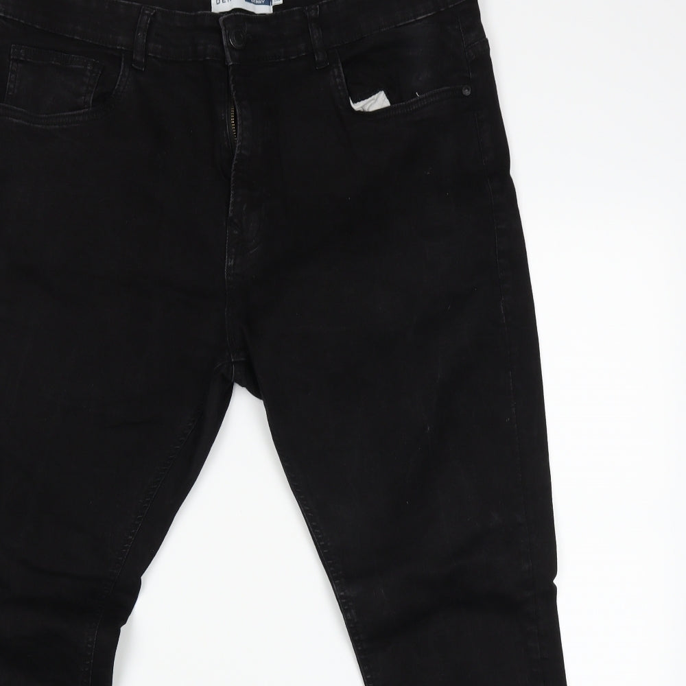 Easy Denim  Womens Black   Straight Jeans Size 38 L30 in