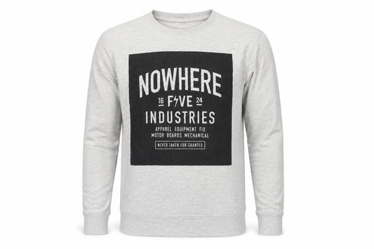 Front view of Topman men’s grey jumper, size L