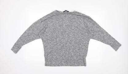 Additional front view of Dorothy Perkins women’s grey jumper, size UK 12