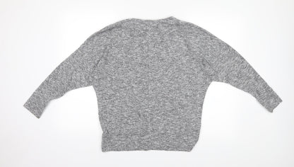 Back view of Dorothy Perkins women’s grey jumper, size UK 12