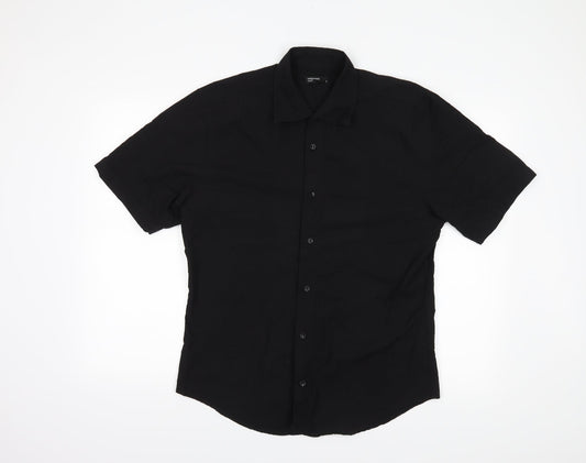 Cedar Wood State Mens Black    Button-Up Size L