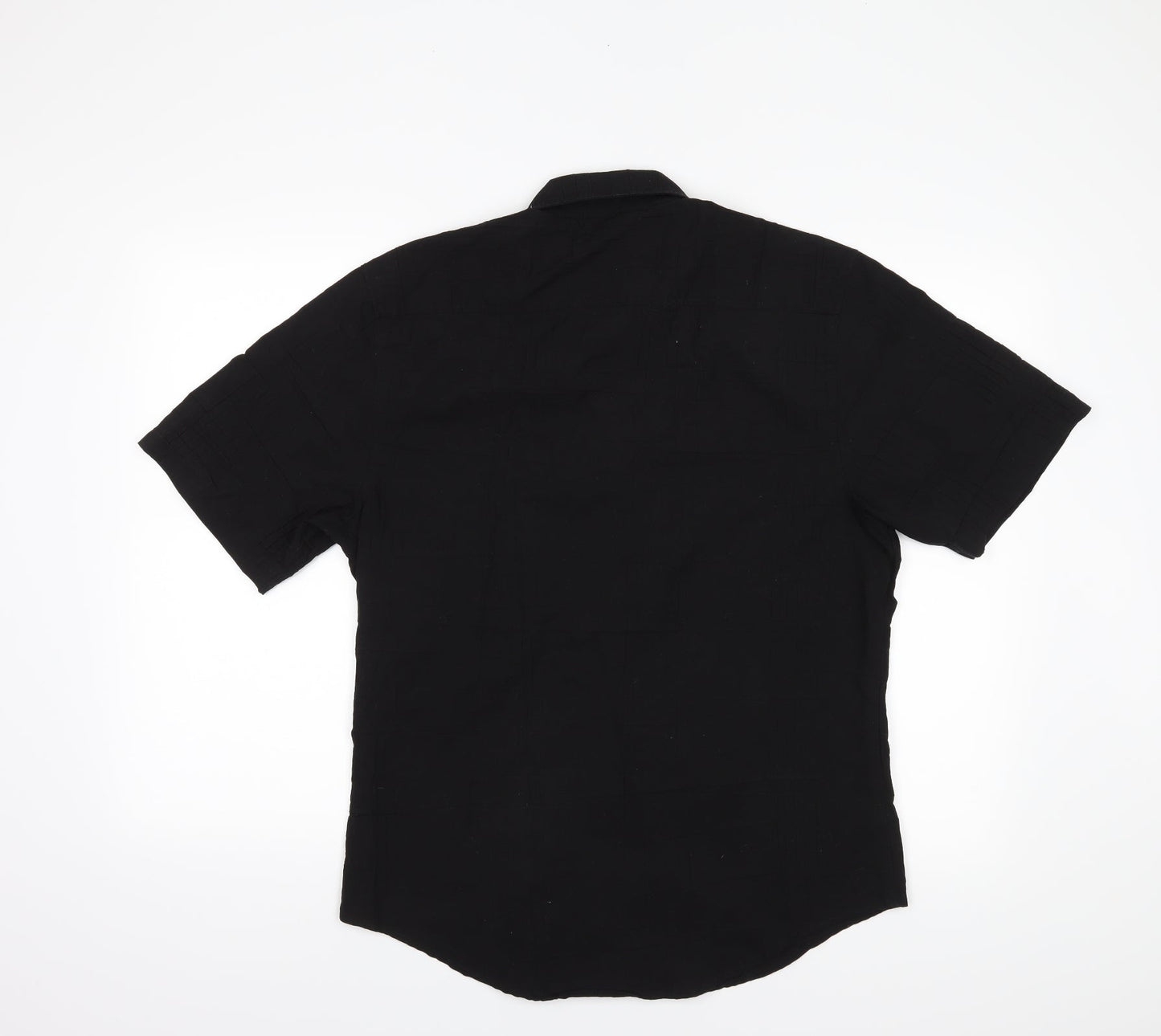 Cedar Wood State Mens Black    Button-Up Size L