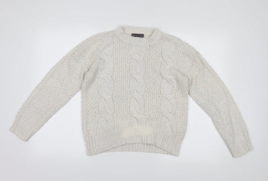 Primark Womens White   Pullover Jumper Size 10
