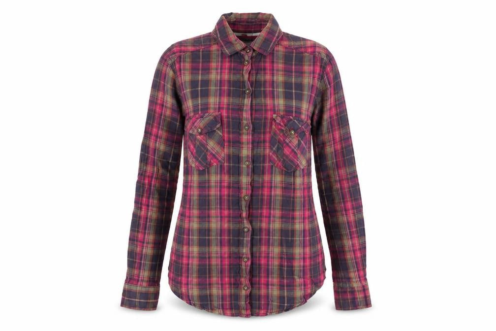 Denim Womens Multicoloured Check  Basic Button-Up Size 8