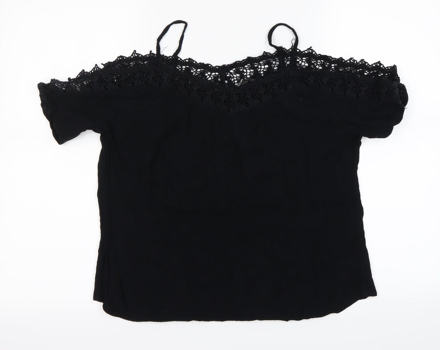 George Womens Black   Basic T-Shirt Size 10