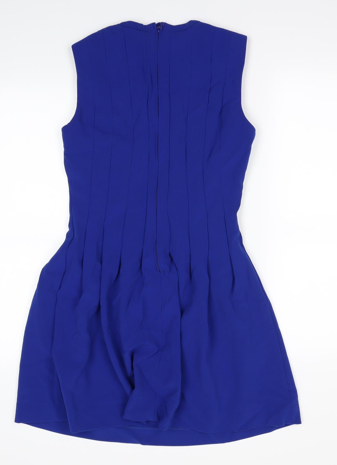 H&M Womens Blue   Fit & Flare  Size 8