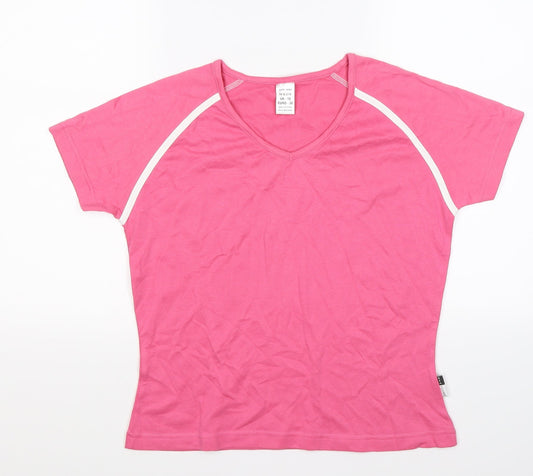 gym issue Womens Pink   Basic T-Shirt Size 12