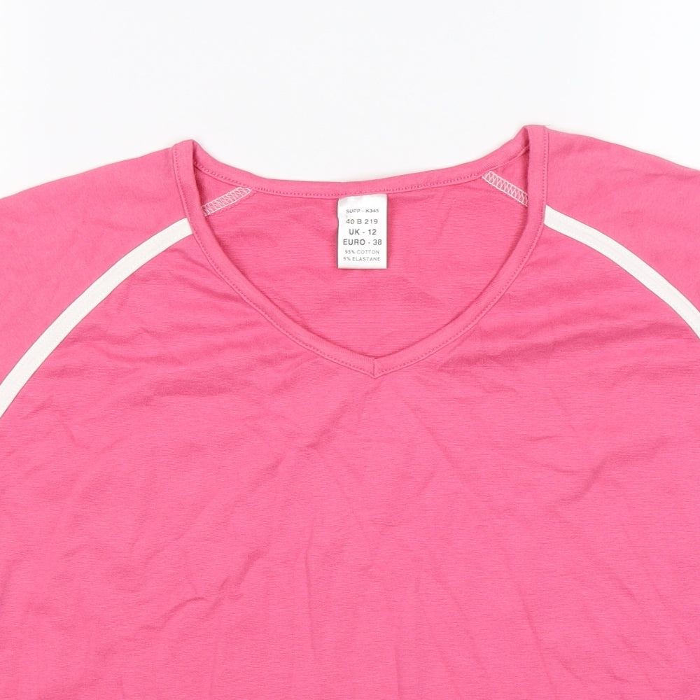 gym issue Womens Pink   Basic T-Shirt Size 12
