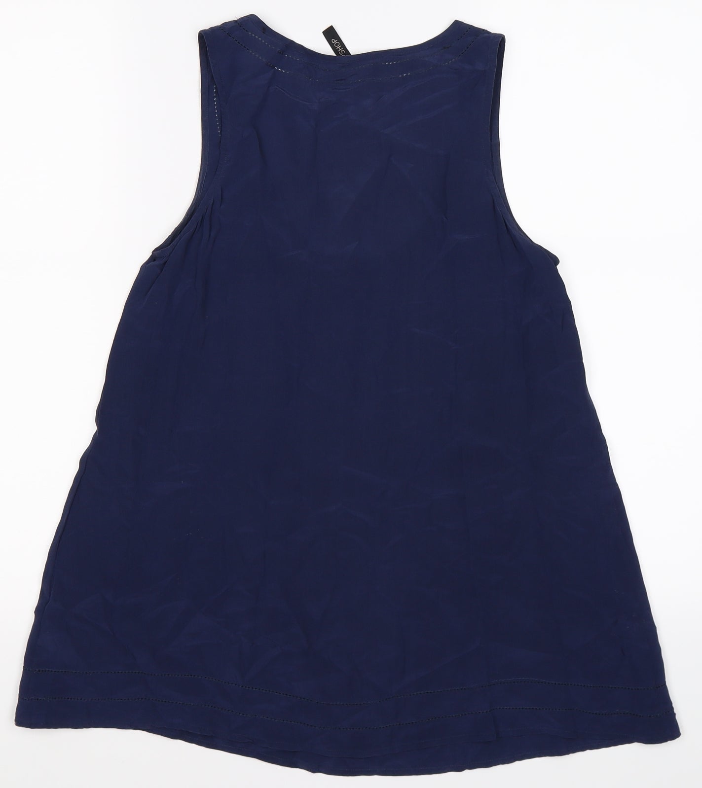 Topshop Womens Blue Floral  Basic Tank Size 10