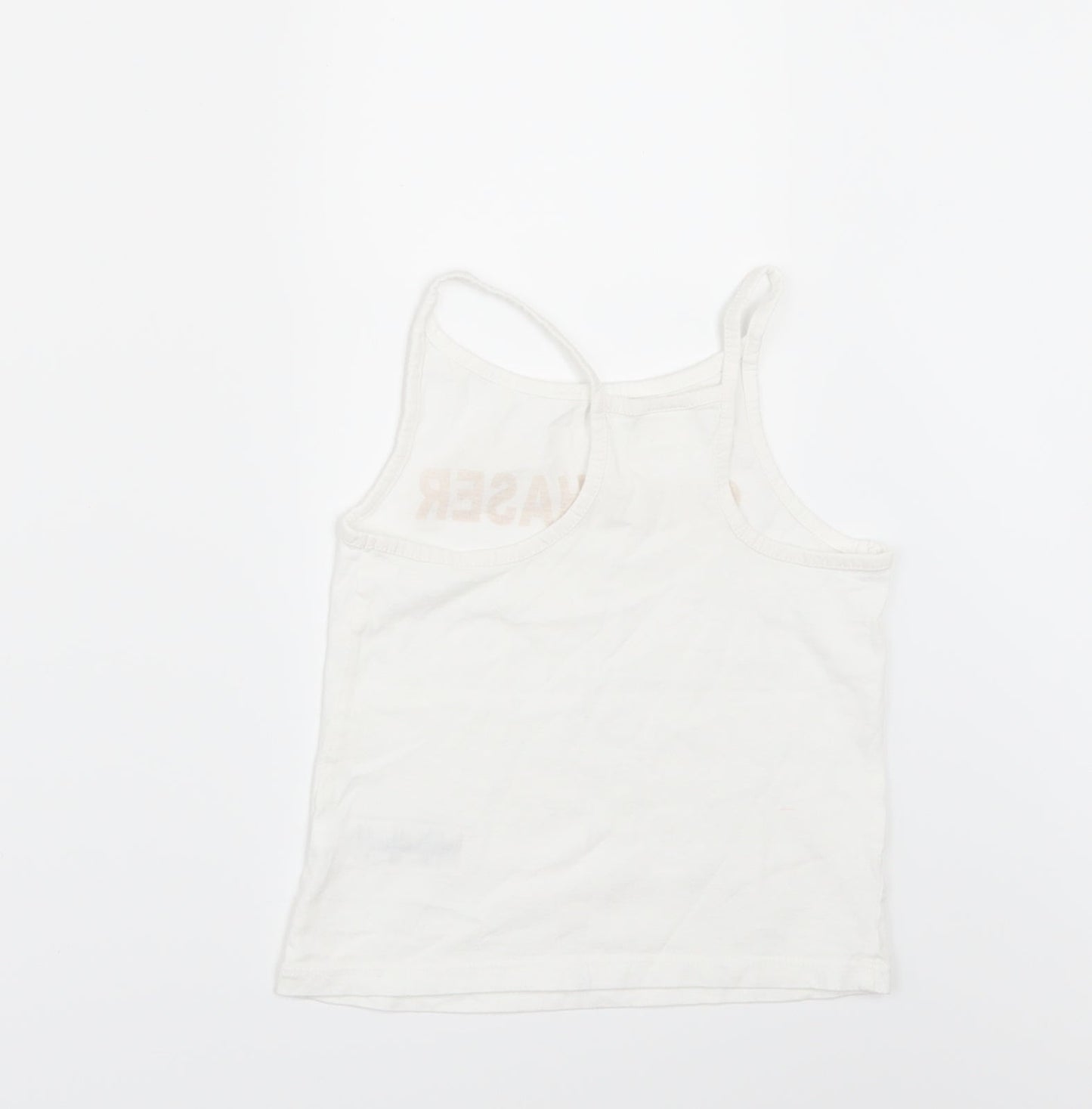 NEXT Girls White   Basic T-Shirt Size 5 Years