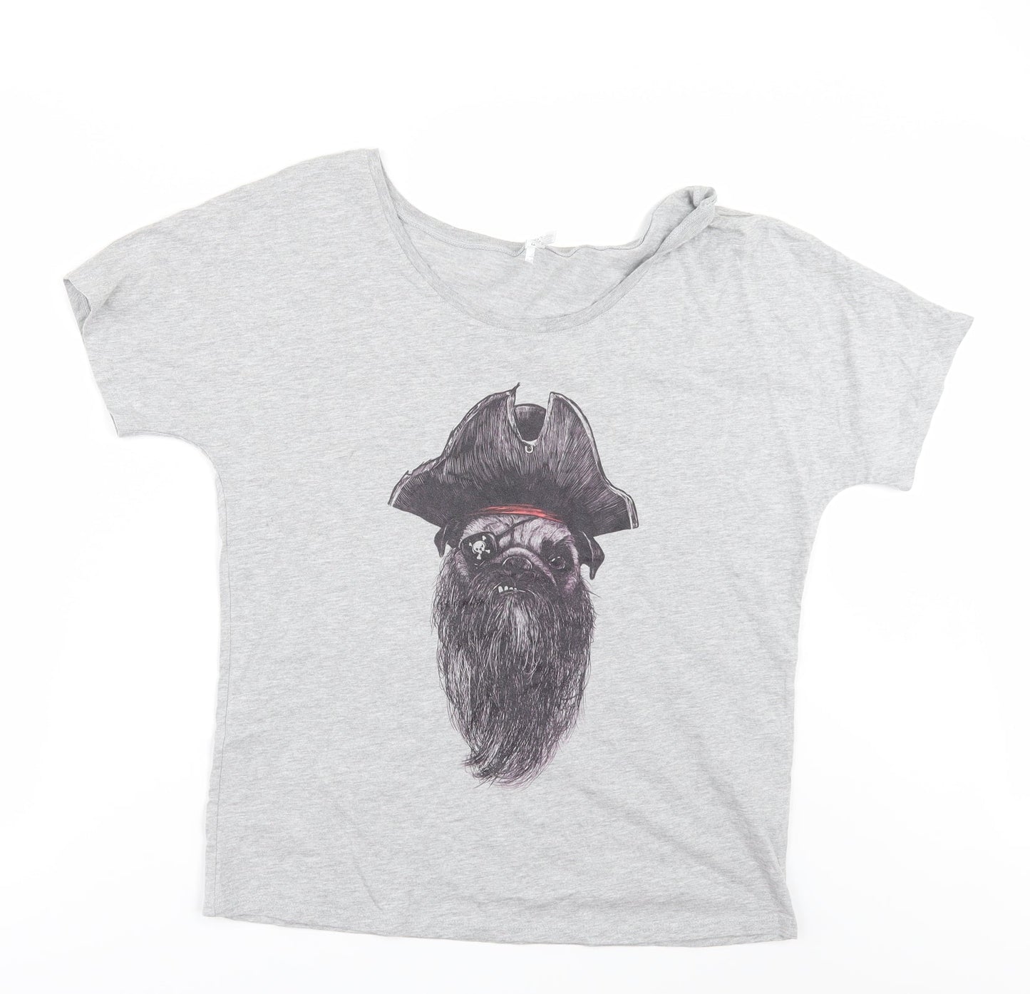 Bella + Canvas Womens Grey   Basic T-Shirt Size S