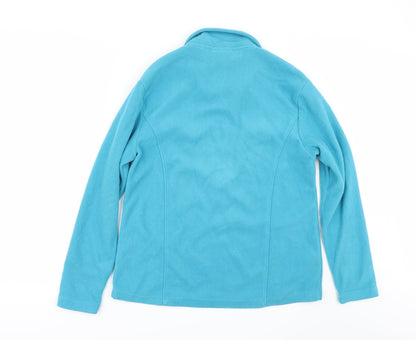 Back view of STILL WATER women’s blue fleece jacket, size L