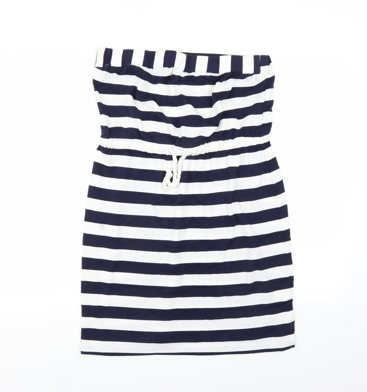 Kenar Womens Blue Striped  T-Shirt Dress  Size L