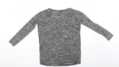Back view of Topshop women’s grey jumper, size UK 6