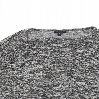 Close-up detail of Topshop women’s grey jumper, size UK 6